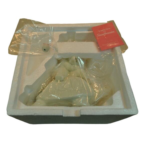 Department 56 Snowbunnies "It's Working We're Going Faster" Figurine with box - Picture 1 of 3